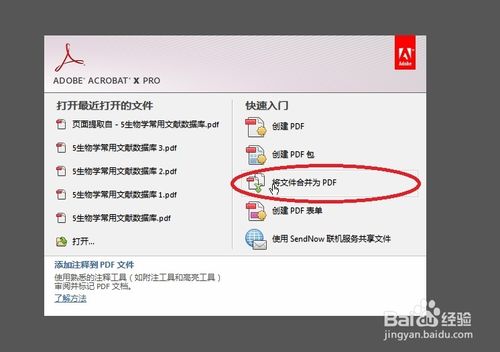 如何将两份或多份PDF文件合并成一份文件?